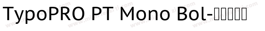 TypoPRO PT Mono Bol字体转换